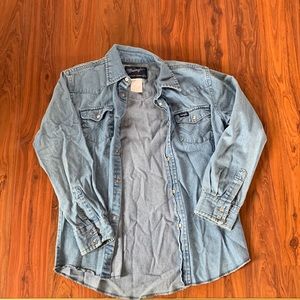 Boys Western Denim Button Up